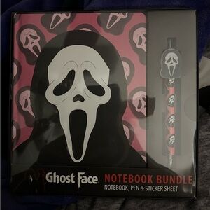 Ghost Face Notebook Bundle with Pen and Sticker